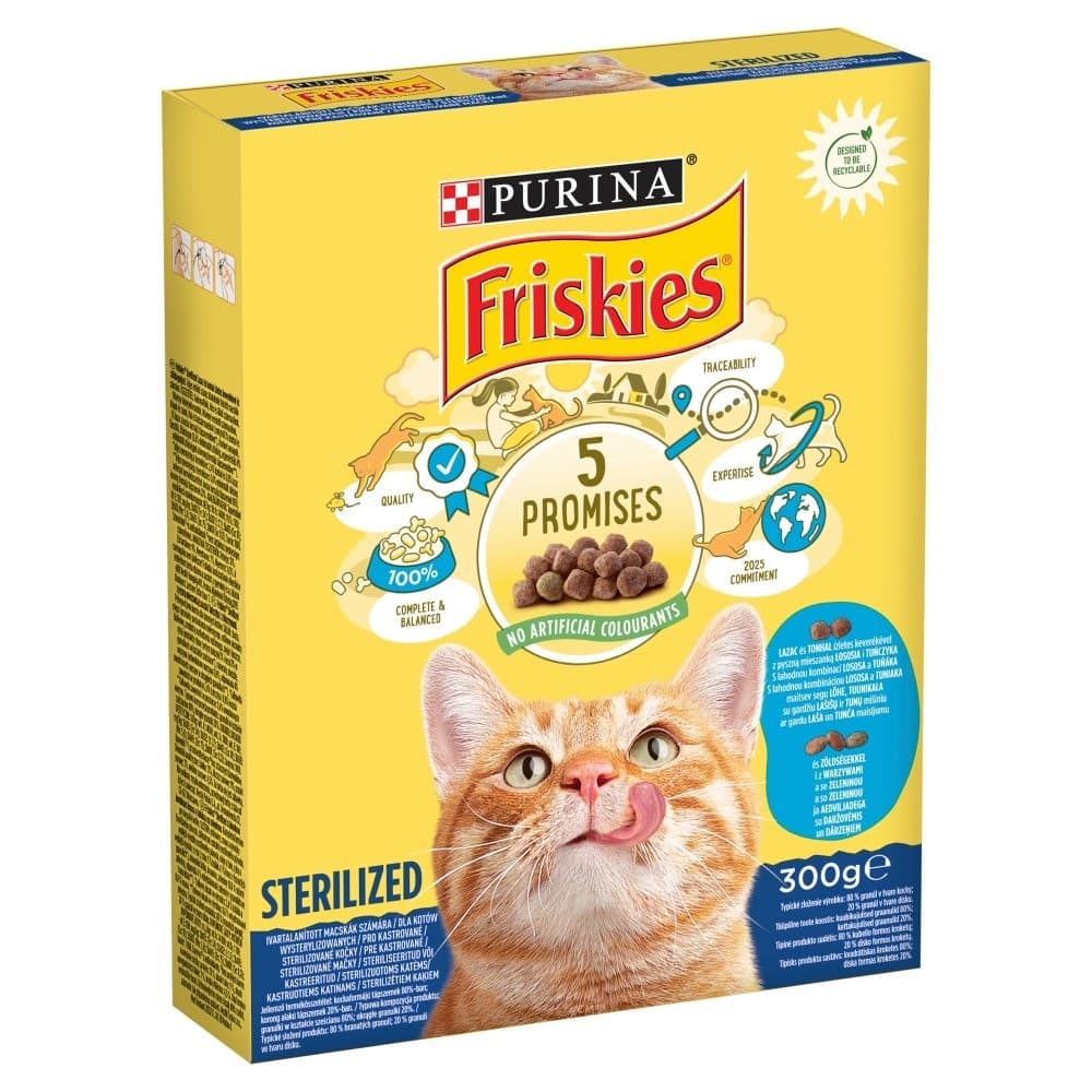 

Purina FRISKIES STERILE łosoś, warzywa 300g