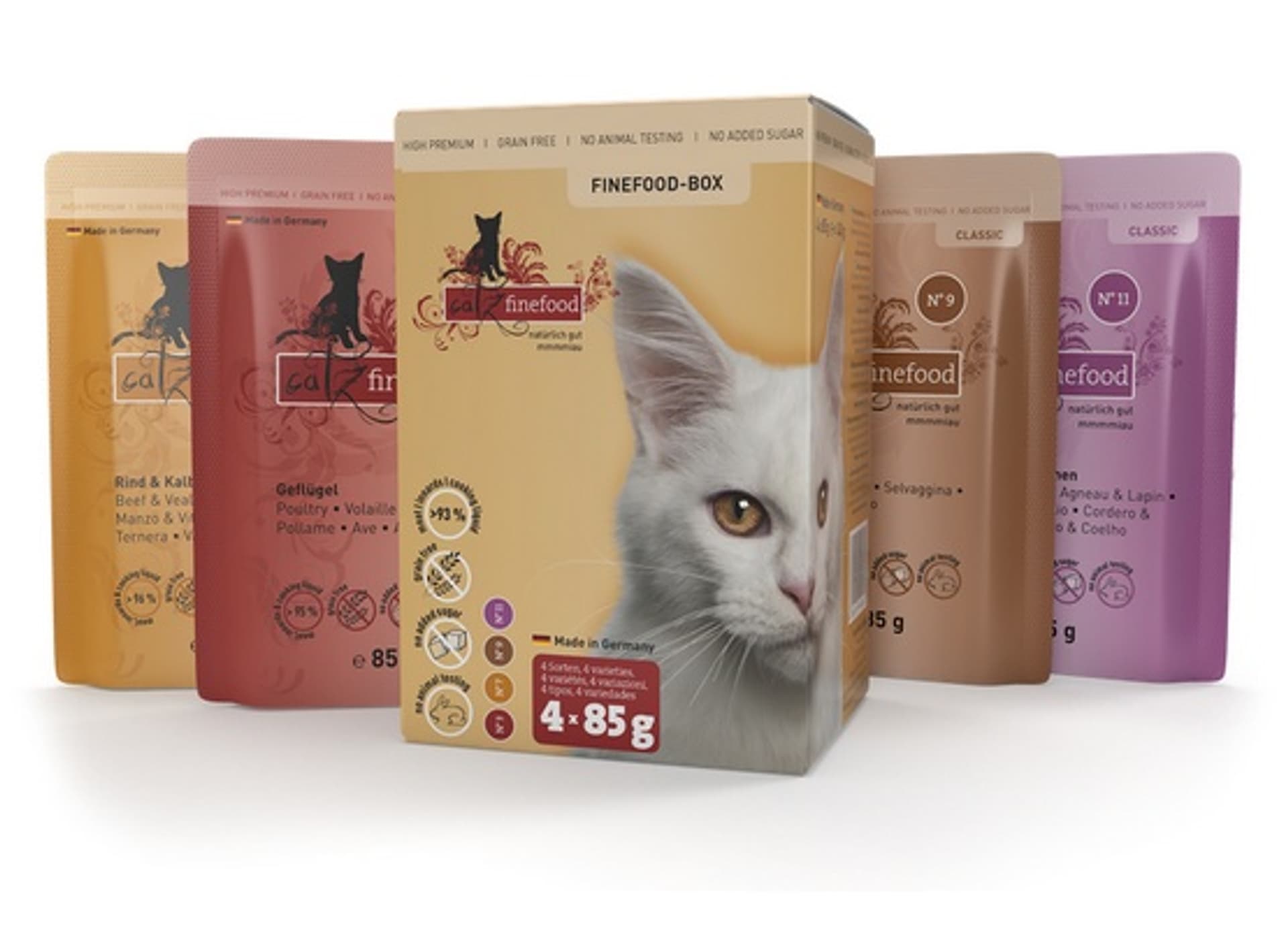 

Catz Finefood Classic Finefood-Box I saszetki multipack N.3-11 4x85g