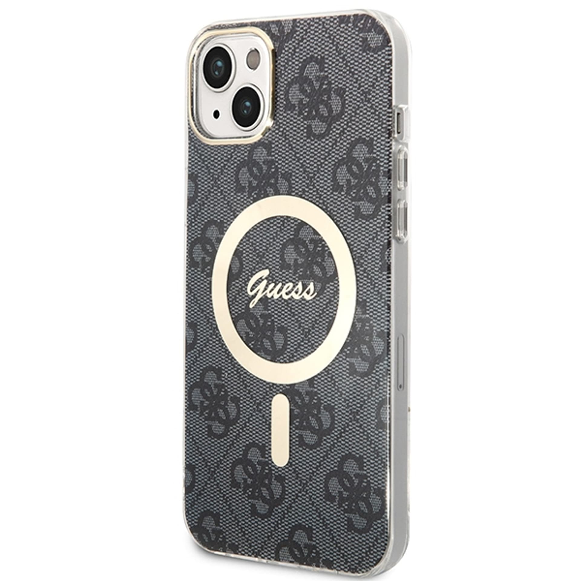 

Zestaw Guess GUBPP14SH4EACSK Case+ Charger iPhone 14 6,1" czarny/black hard case 4G Print MagSafe