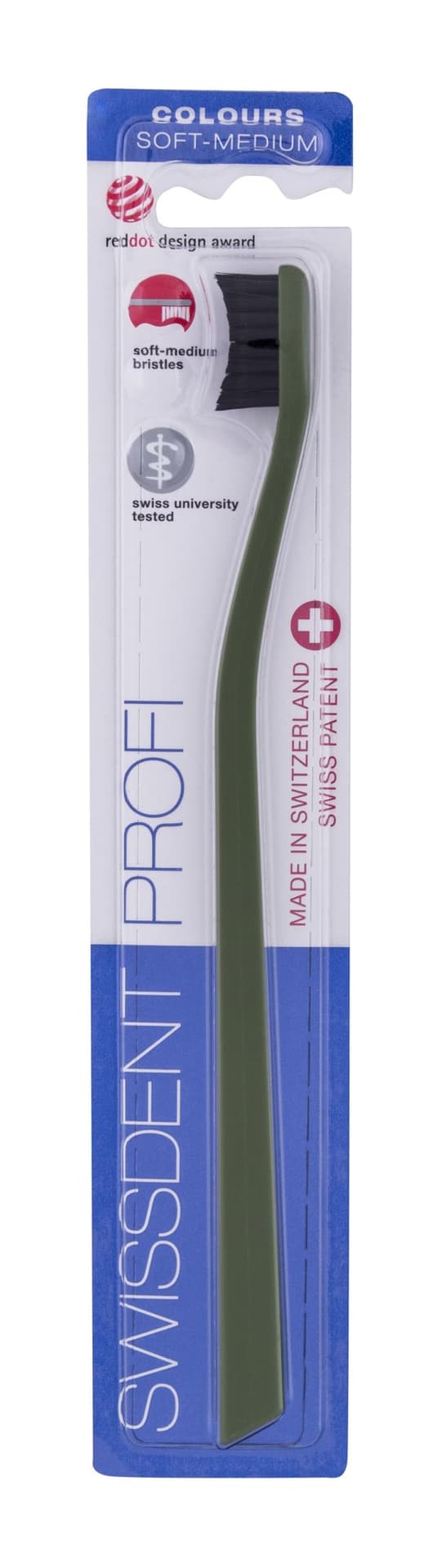 

Swissdent Green Colours Profi Soft-Medium Szczoteczka do zębów 1 szt (U)