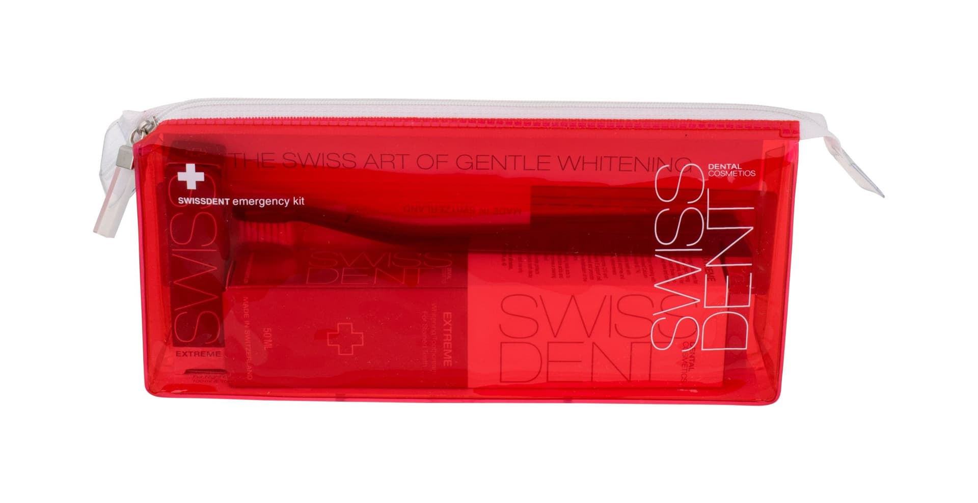 

Swissdent Whitening Extreme Pasta do zębów 50ml 50ml Extreme Whitening Toothpaste + 9ml Extreme Mouth Spray + Soft Toothbrush + Kosmetyczka (U)