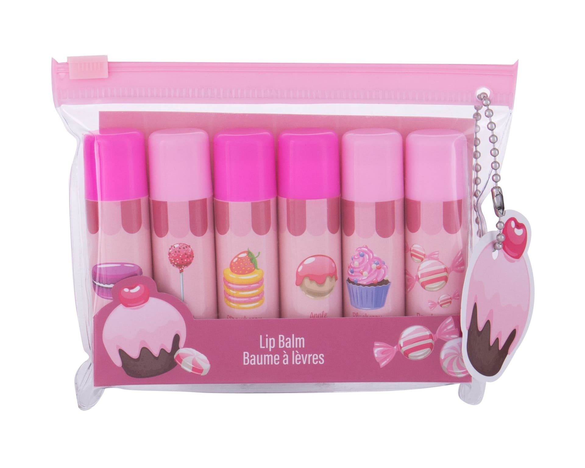 

2K Gift Set Lip Balm Balsam do ust 4,2g Balsam do ust 6 x 4,2g + Kosmetyczka (W)