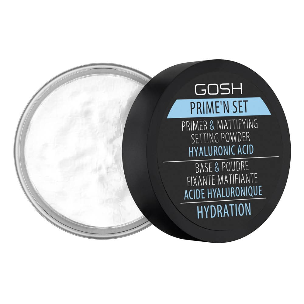 

Gosh Prime'n Set Powder utrwalająco-matujący puder/baza 3w1 z kwasem hialuronowym 003 Hydration 7g