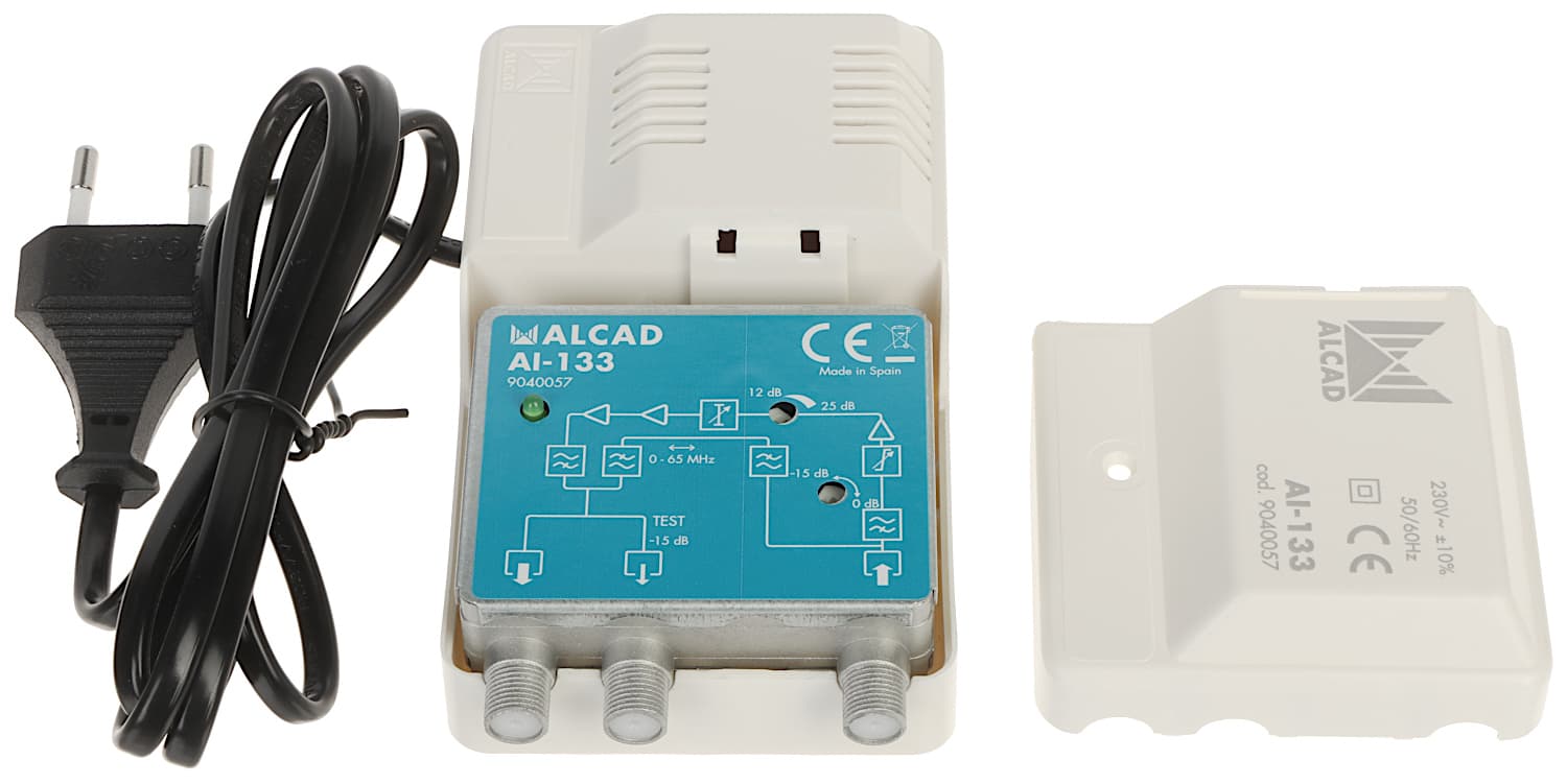 

Wzmacniacz antenowy wewnętrzny CATV (RP 65 MHz) AI-133 ALCAD, Rp 65 mhz) ai-133 alca