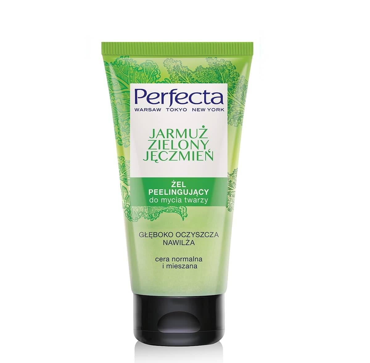 

Perfecta Oczyszczanie Peelingujący Żel do mycia twarzy Jarmuż i Zielony Jęczmień 150ml