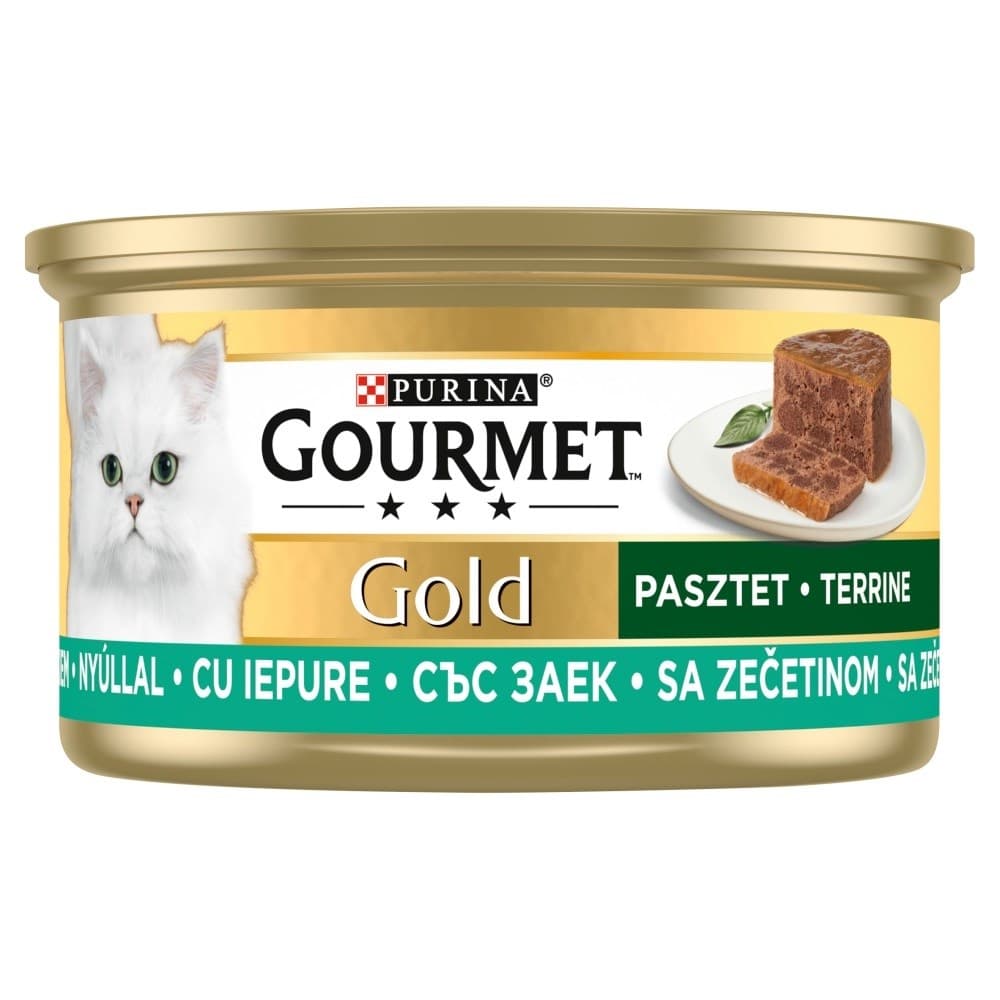 

Gourmet Gold mokra karma dla kota z królikiem 85g