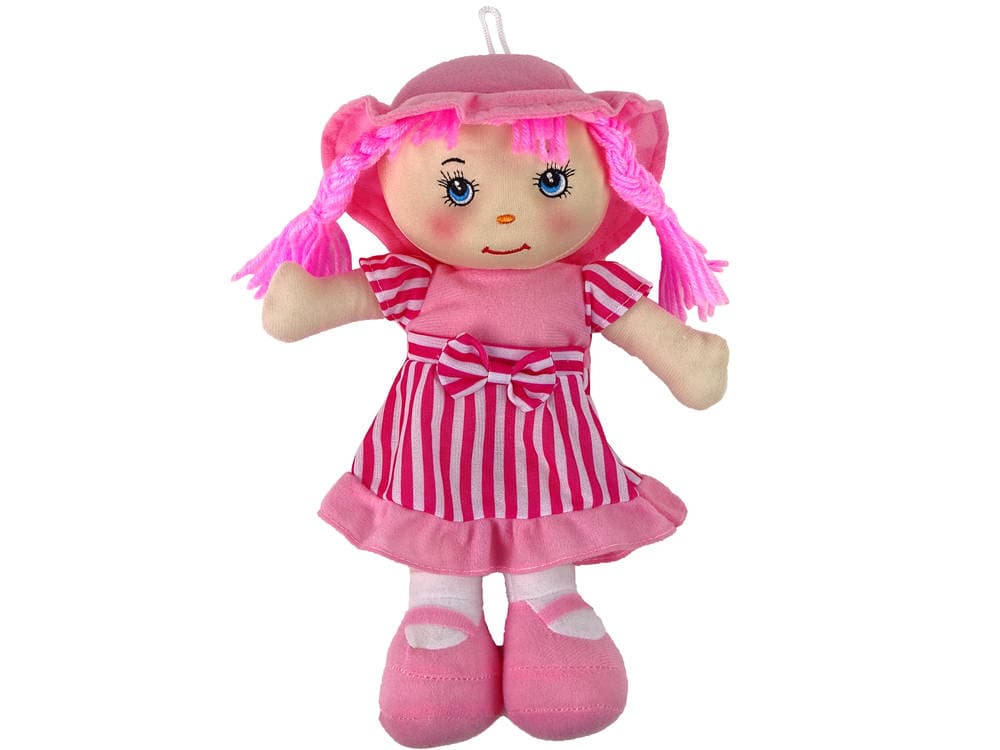 

Lalka Szmacianka Przytulanka Różowa W Paski 28 cm