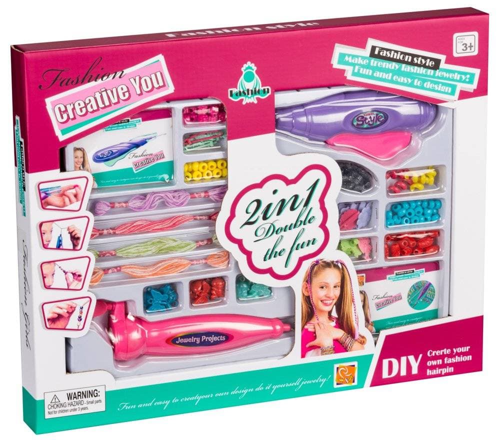 

Biżuteria Do Włosów DIY Mulina Koraliki Przyrządy