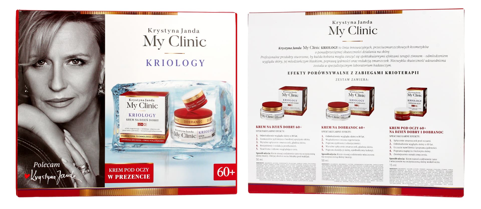 

JANDA Zestaw prezentowy My Clinic Kriology 60+ (krem na dzień 50ml + krem na noc 50ml + krem pod oczy 15ml)