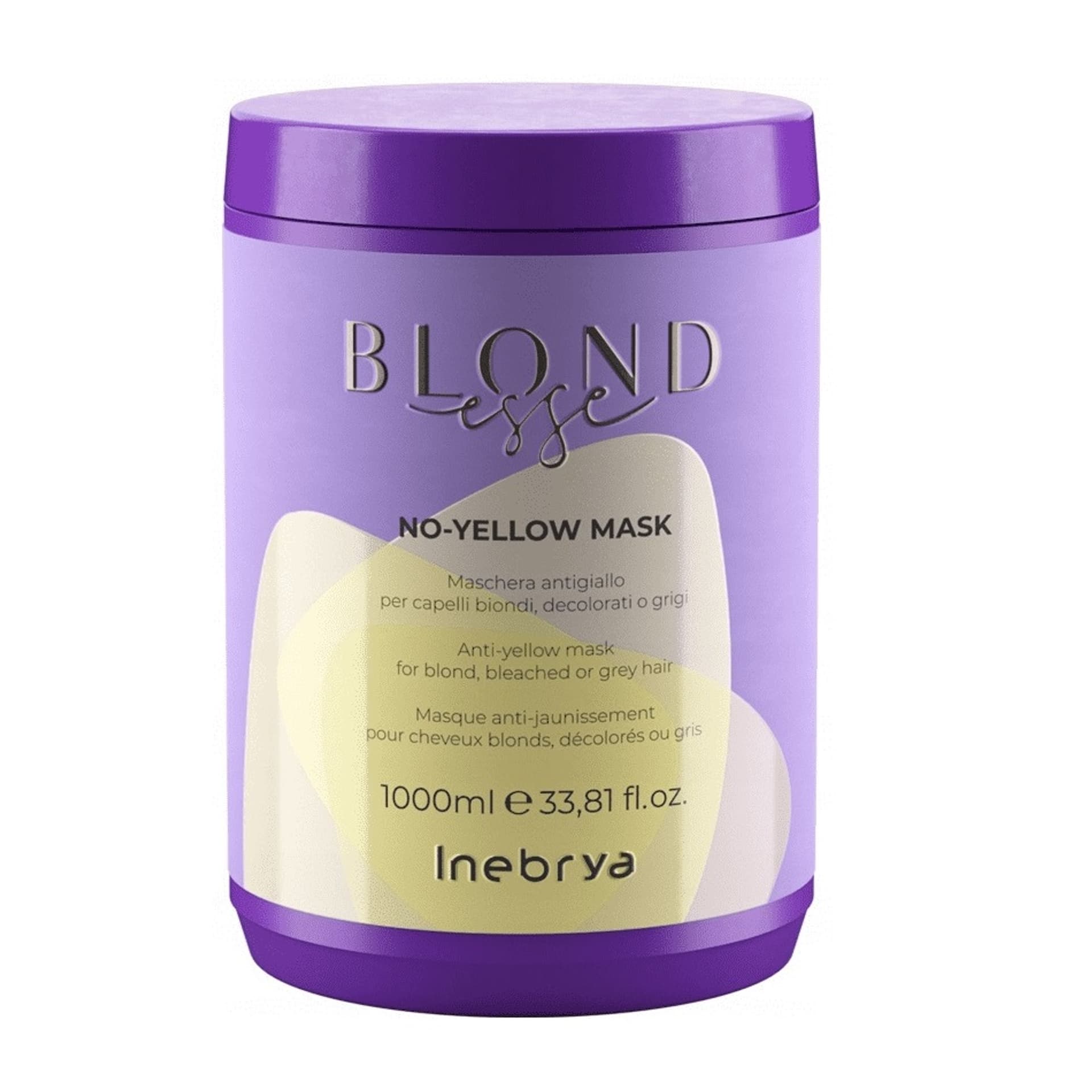 

Inebrya Blondesse No-Yellow Mask maska do włosów blond rozjaśnianych i siwych 1000ml