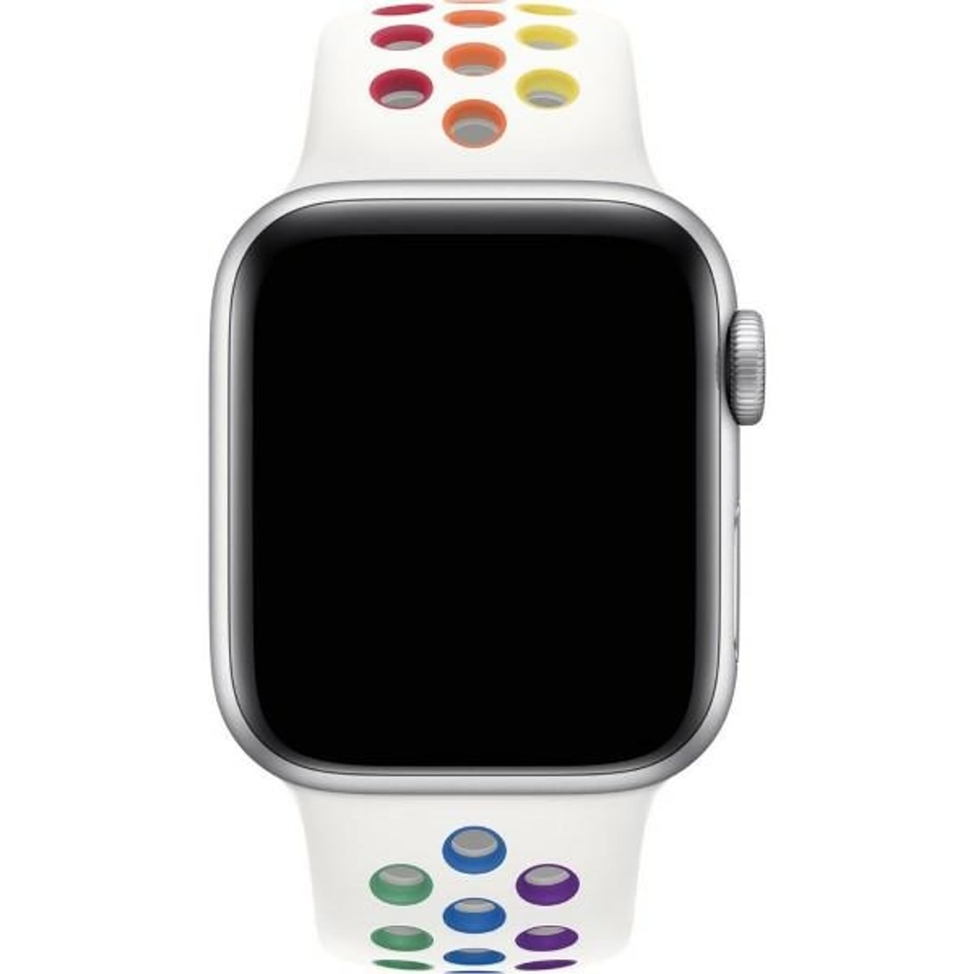 

Pasek Apple Watch MYD62AM/A 42/44/45mm Nike Sport Band Pride Edition biały/white