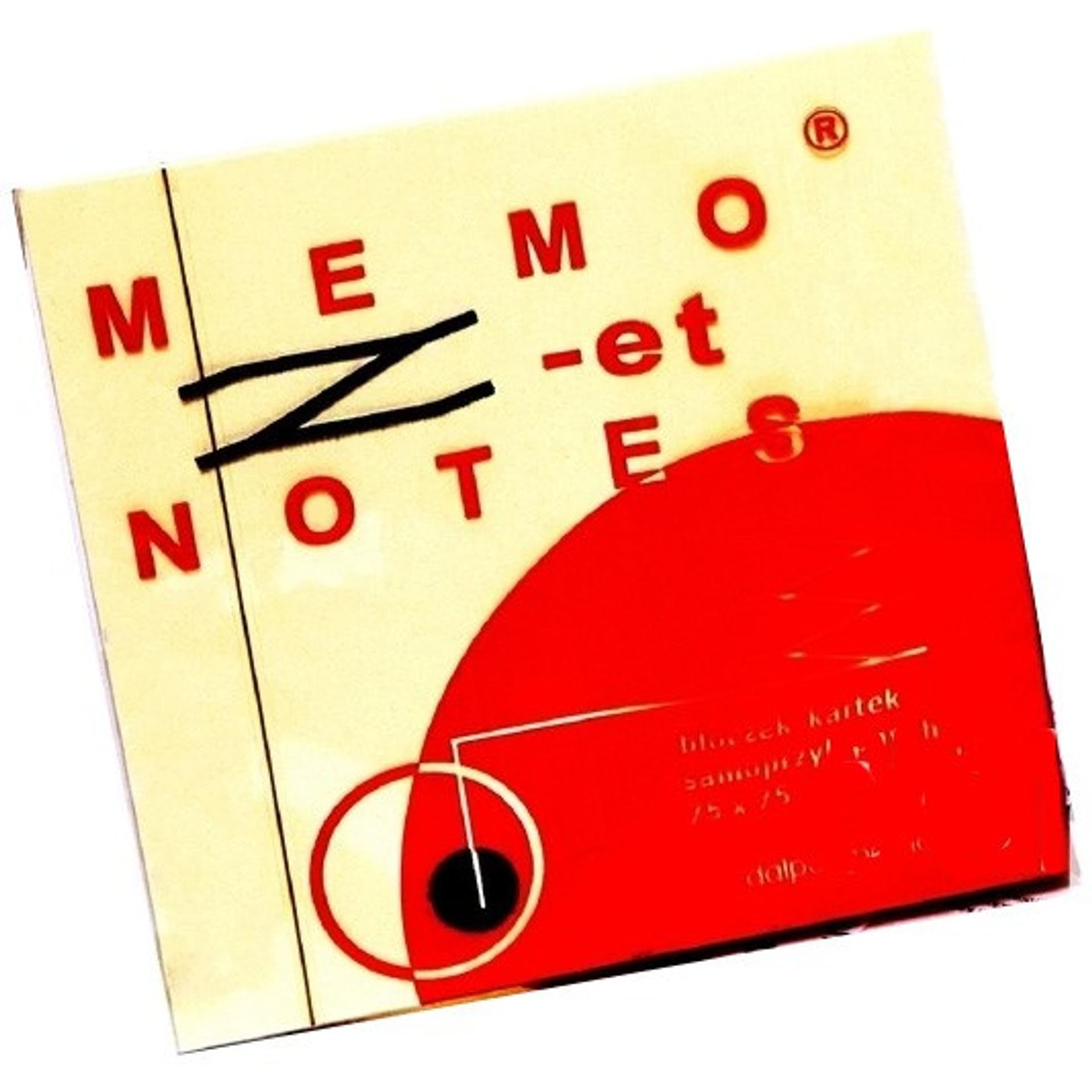 

Bloczek samoprzylepny Z-NOTES 75x75mm żółty MEMO