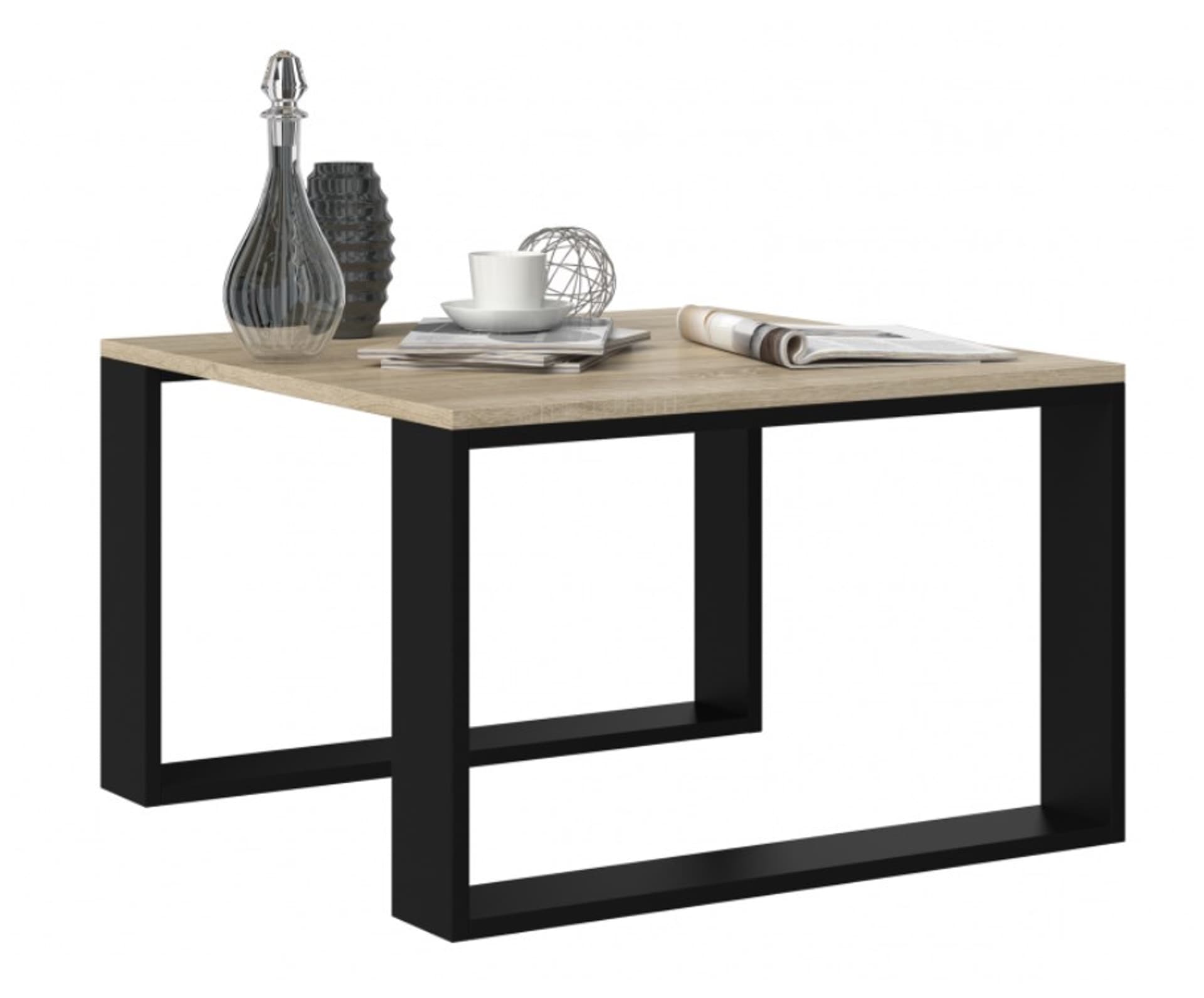 

Stolik MODERN MINI 67x67xH40 sonoma/czarny