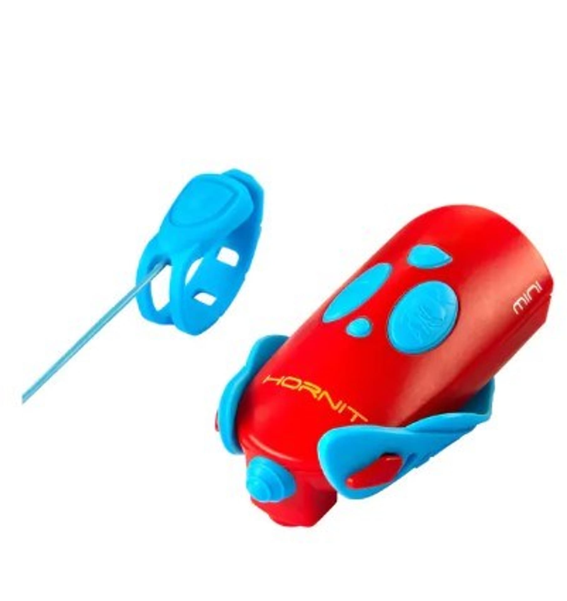 

Lampka rowerowa z klaksonem HORNIT Mini BLUE - RED 5353BURE