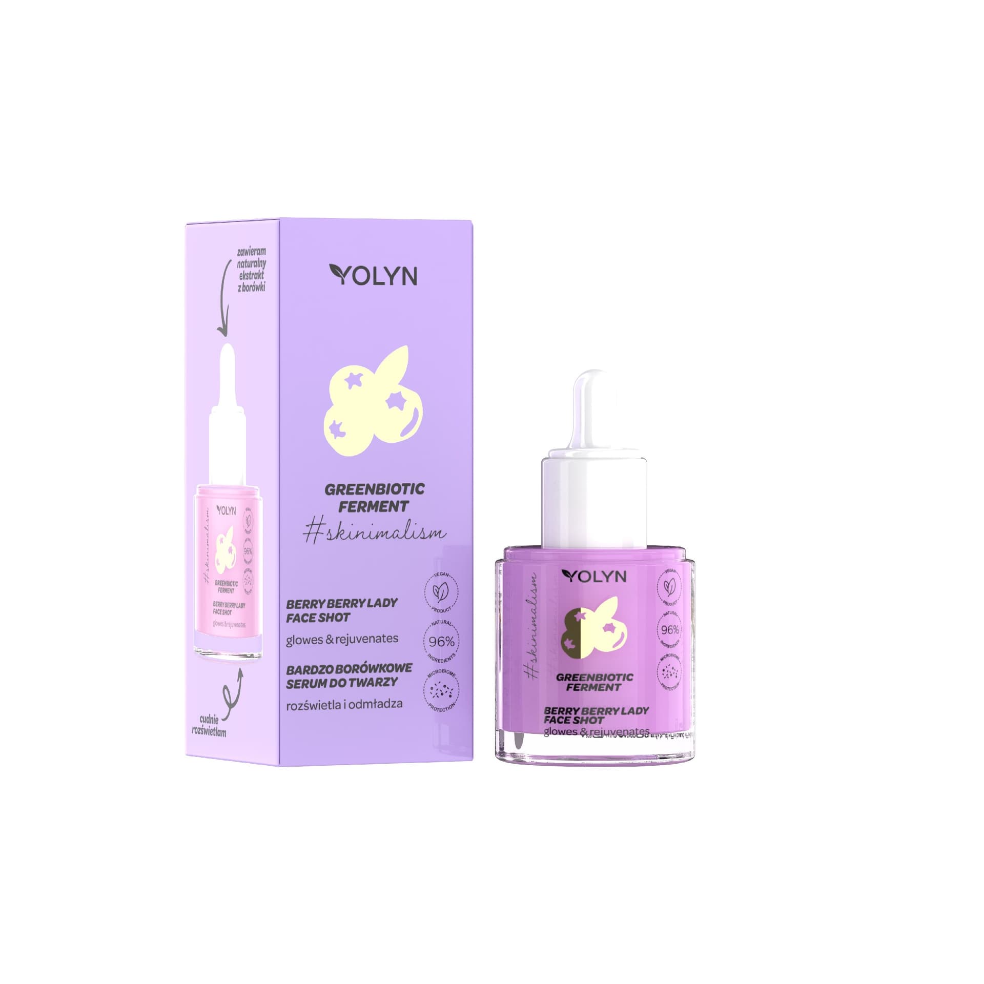 

YOLYN Greenbiotic Ferment Bardzo Borówkowe Serum do twarzy 20ml