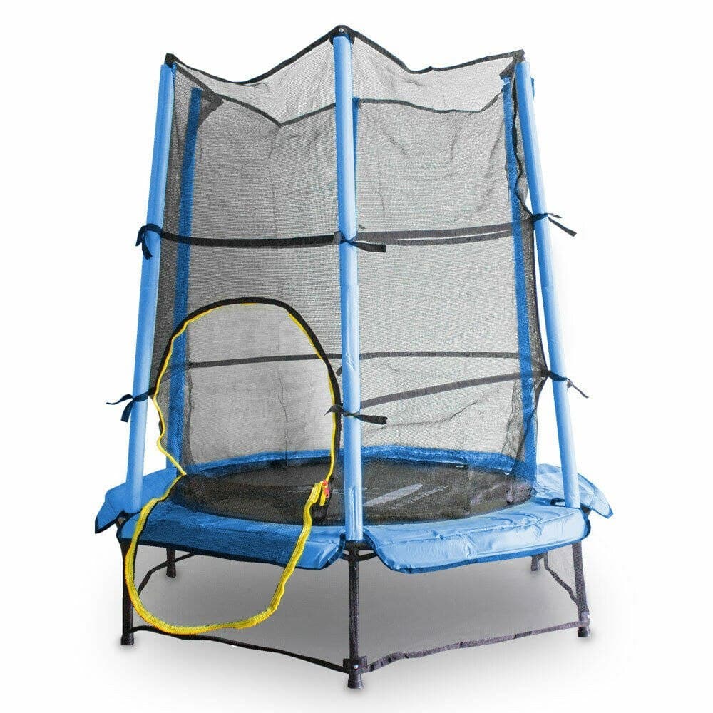 

Trampolina dla dzieci Zielona do skakania mocny batut z osłona i siatką