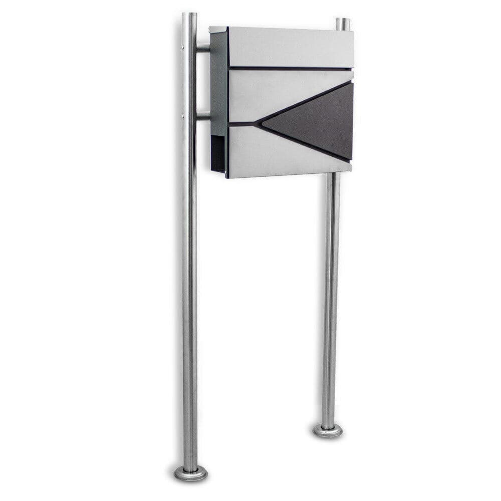 

Skrzynka pocztowa na stojaku ze stali inox z gazetnikiem mocna odporna