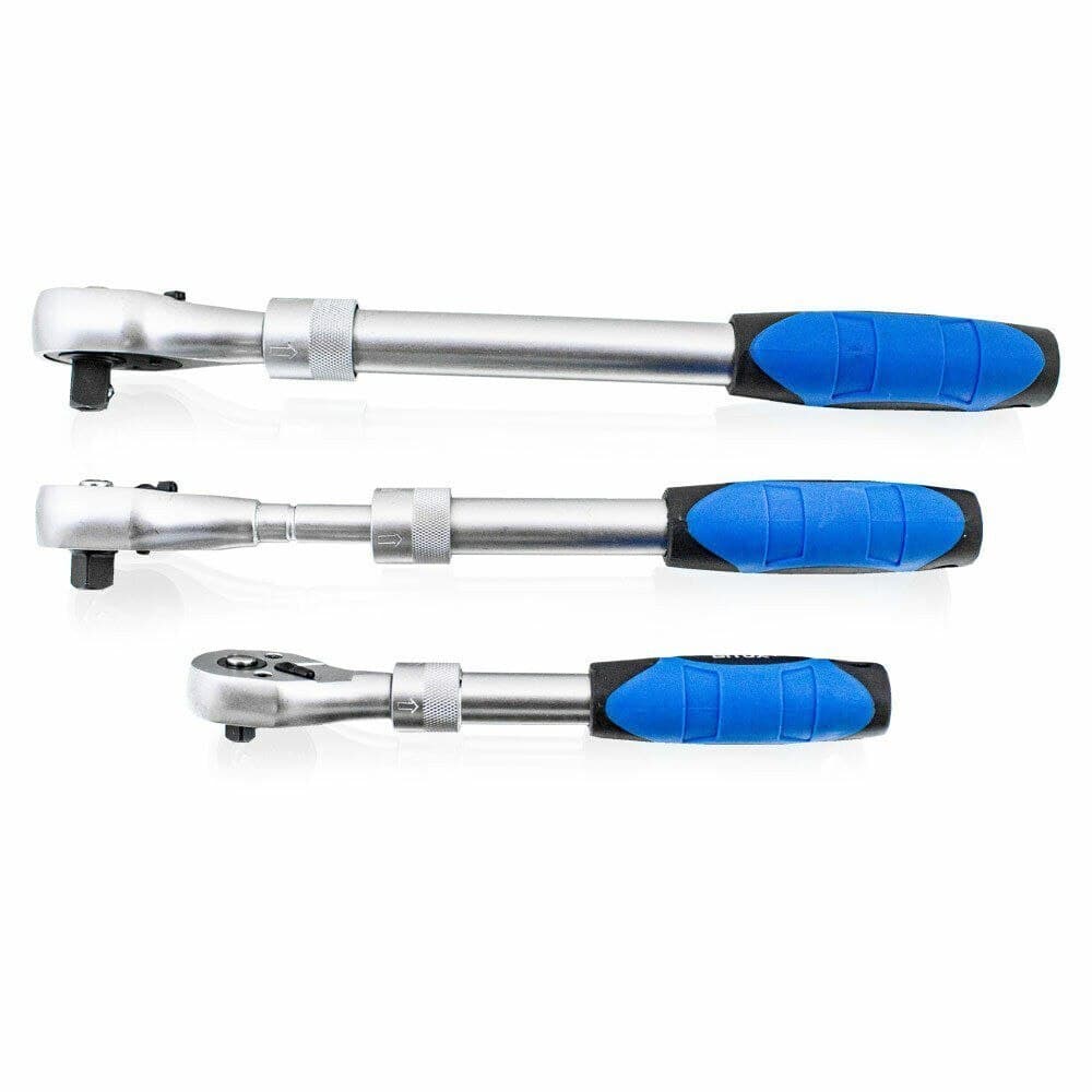 

Zestaw Narzędzi Bituxx 6 elementów 3 klucze + 3 nasadki udarowe Klucze