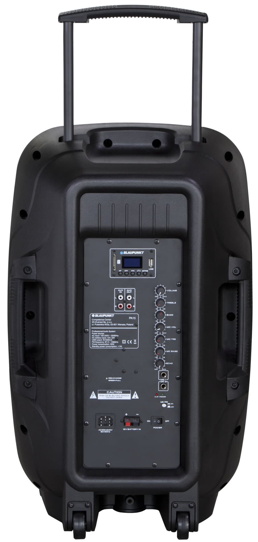 

System Audio Blaupunkt PA15 BT|MP3|RADIO|USB|SD|KARAOKE|MIKROFON|PILOT|AUX|700W