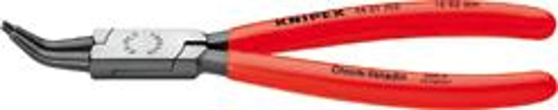 

Szczypce Segera do pierścieni osadczych wewn. 225 mm, wygięte 45°, J32, KNIPEX