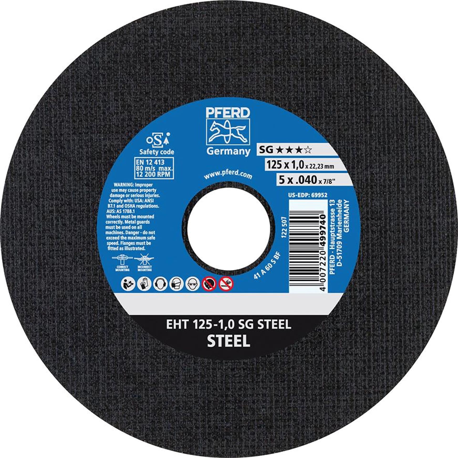 

Tarcza do ciecia, prosta A46SSG 178x1,6mm PFERD