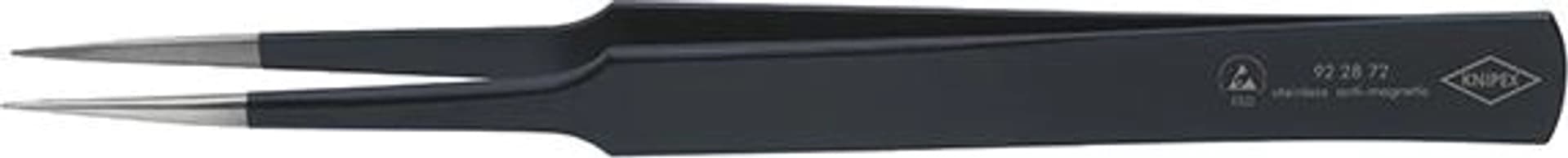 

Pinceta ESD dla elektroników, 135mm, stal nierdzewna, 92 28 72, KNIPEX