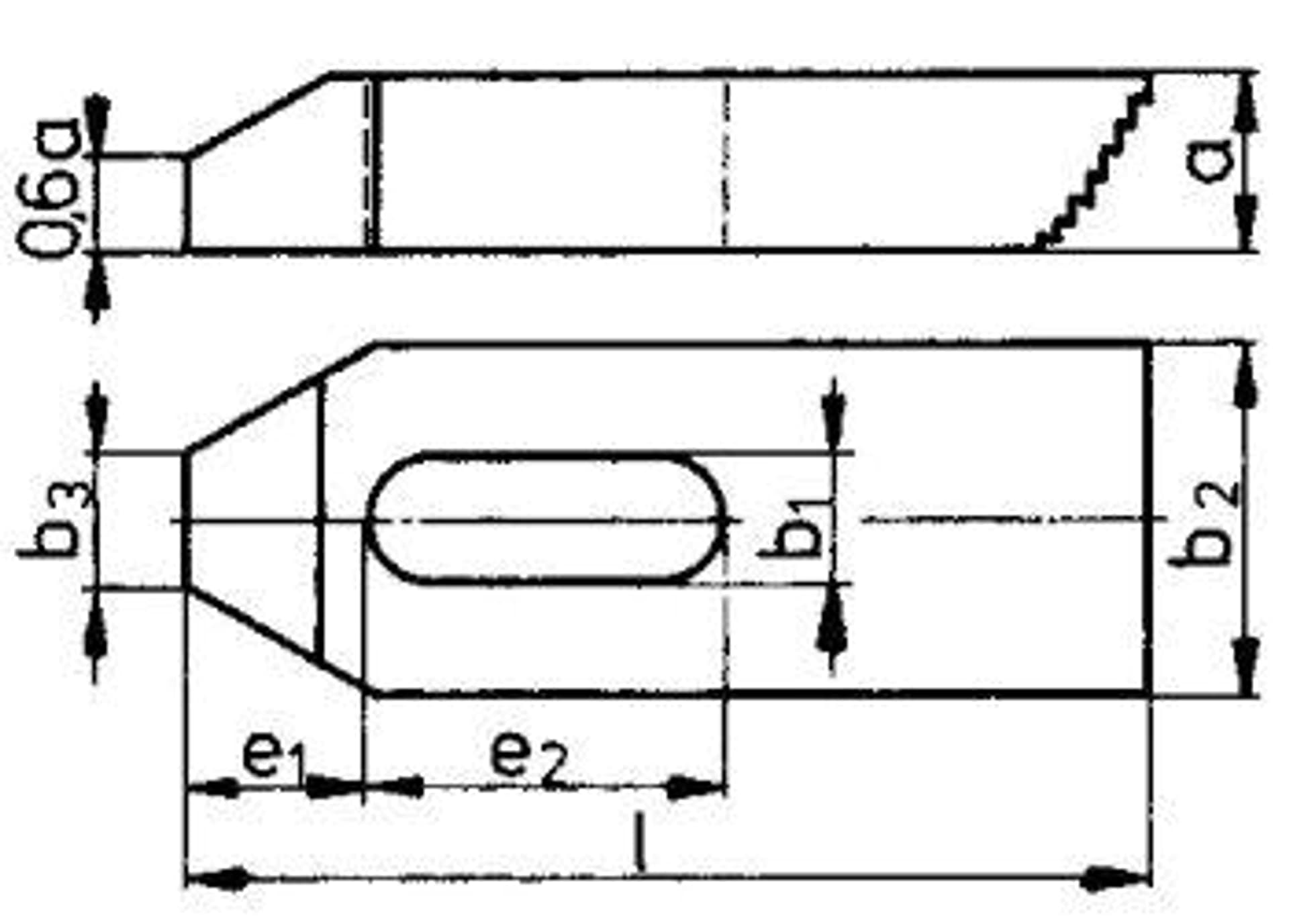 

Łapa dociskowa z uzębieniem trapezowym DIN6314Z 11x125mm AMF