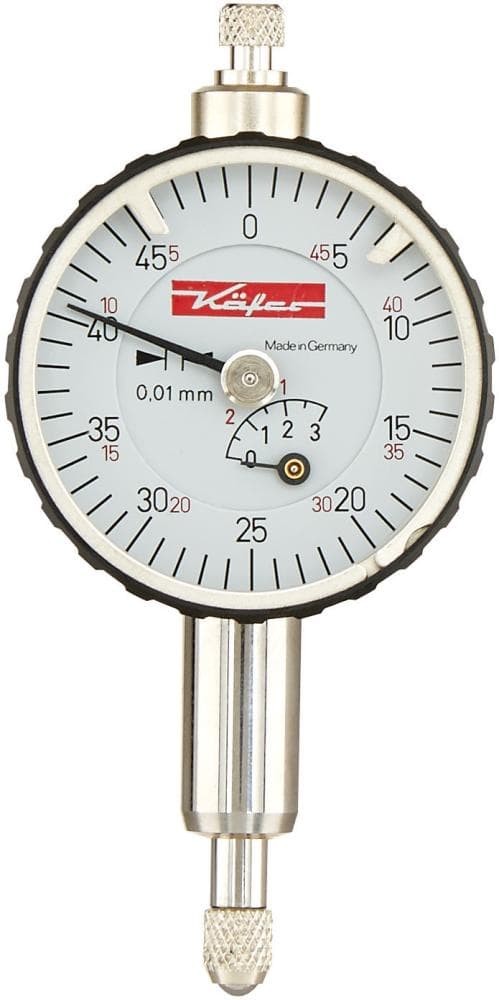 

Maly czujnik zegarowy, precyzyjny KM4/10 D40mm KÄFER