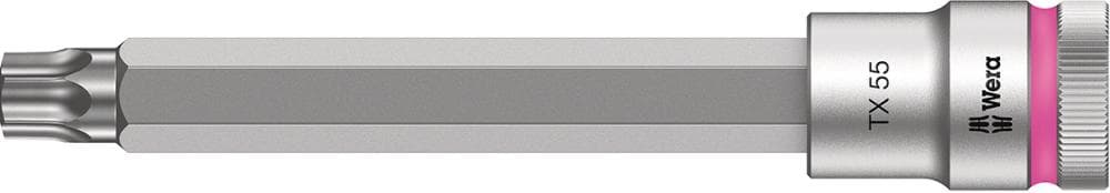 

Nasadka wktetakowa z funkcja przytrzym. 1/2"do srub z lbemTORX 55x140mm Wera