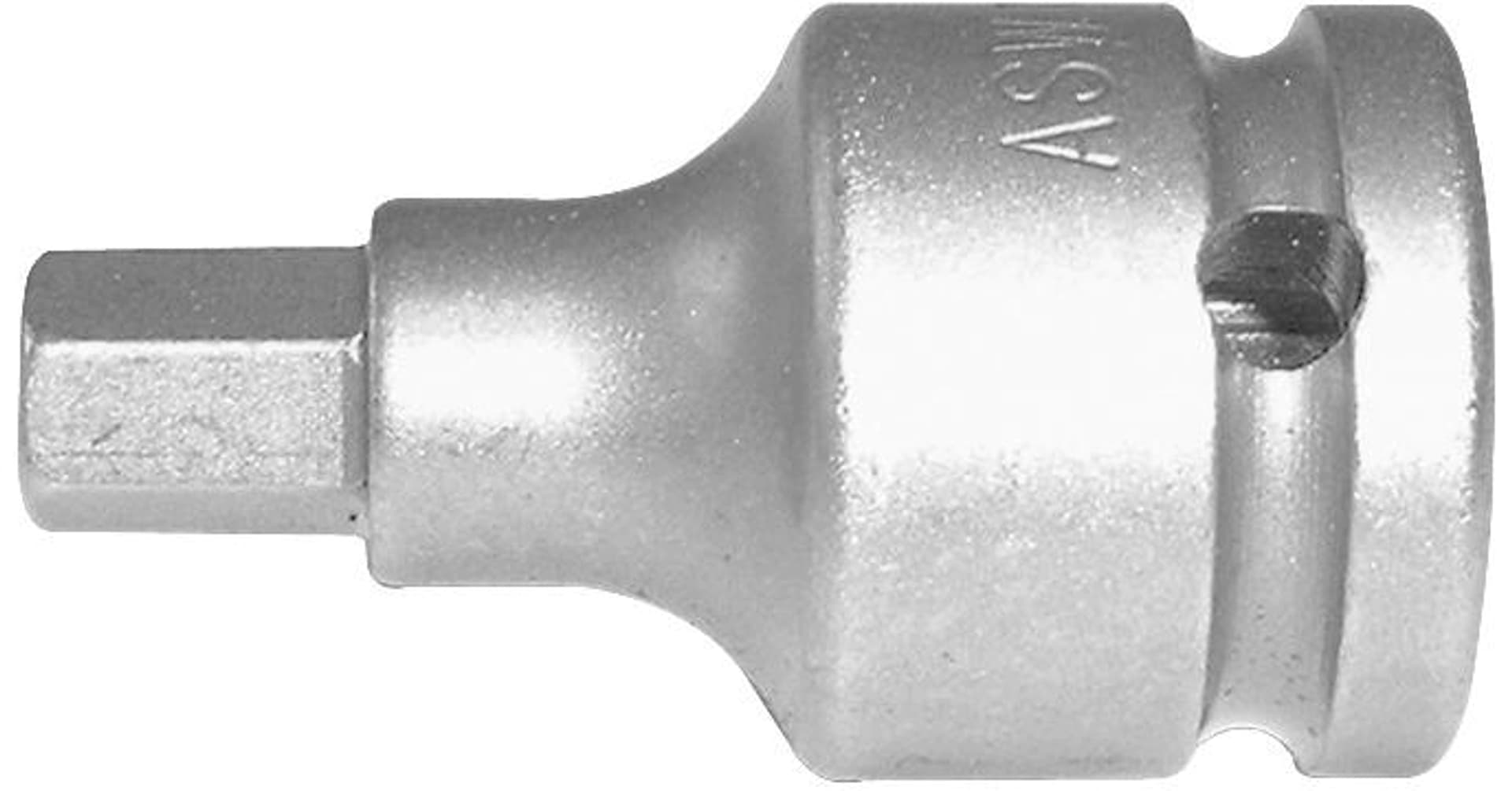 

Udarowa nasadka wkretakowa 1/2" do srub zlbem z gniazdem szesciokatnym 6mm ASW