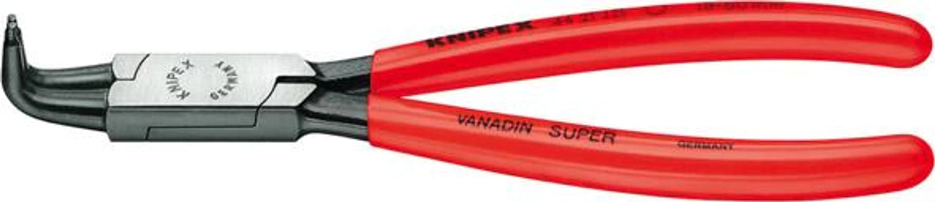 

Szczypce Segera do pierścieni osadczych wewn. 300 mm, wygięte 90°, 44 21 J41, KNIPEX