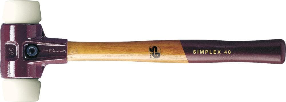 

Mlotek z miekkim bijakiem SIMPLEX, nylonowy 40mm HALDER