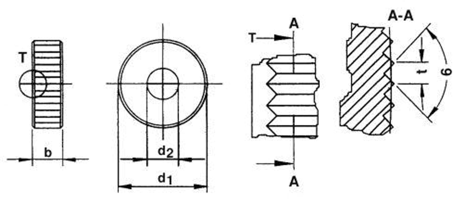 

Rolka do radełkowana DIN403 PM AA 20x8x6mm, podziałka 0,6 mm QUICK