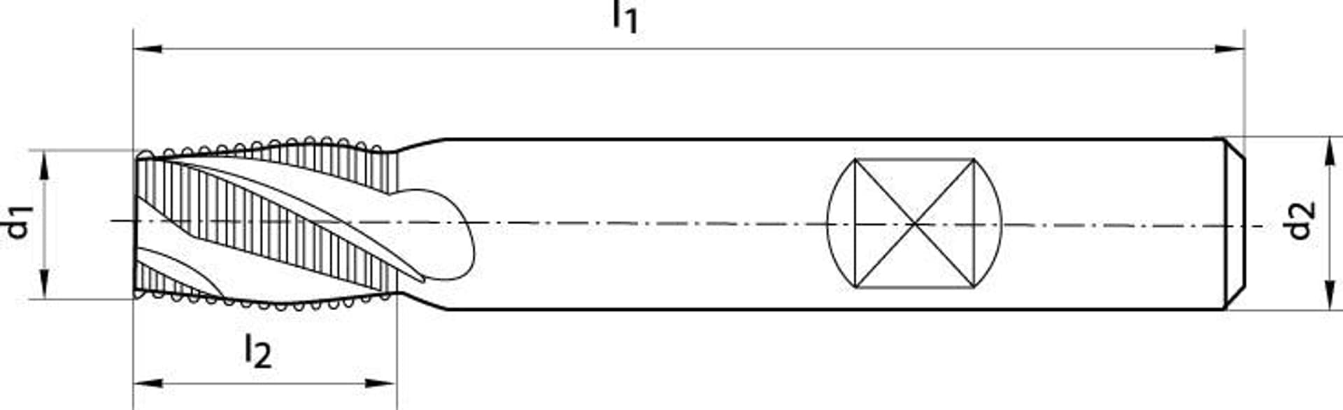 

Frez do obrobki zgrubnej DIN844 HSSCo8 FIRE,typ NR,8mm GÜHRING