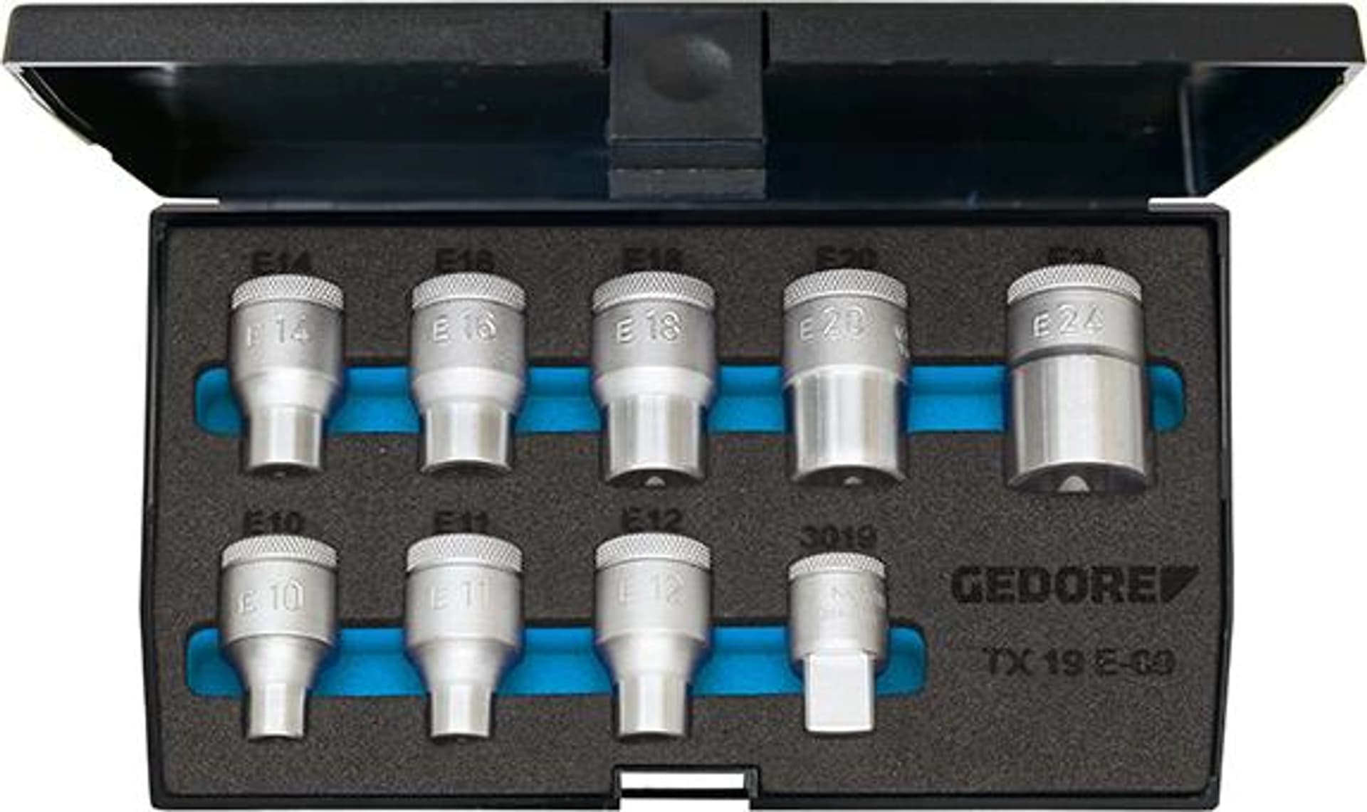 

Zestaw nasadek wkrętakowych 1/2" TORX T10-24,9-cz. GEDORE