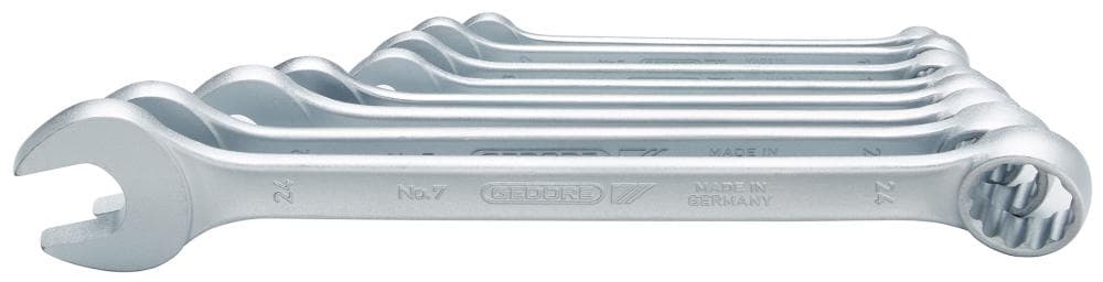 

Zestaw kluczy płasko-oczkowych prostych 10-24mm,8-cz. GEDORE