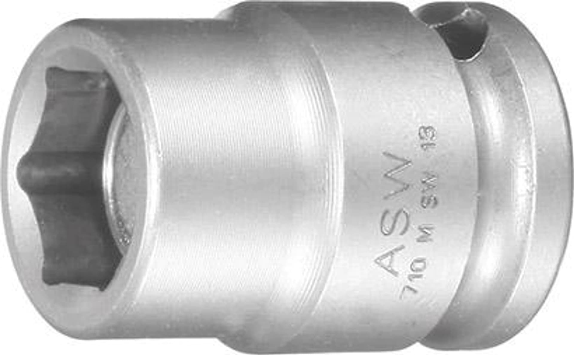 

Udarowa koncowka wymiennaklucza nasadowego, z magnesem 3/8" 8mm ASW