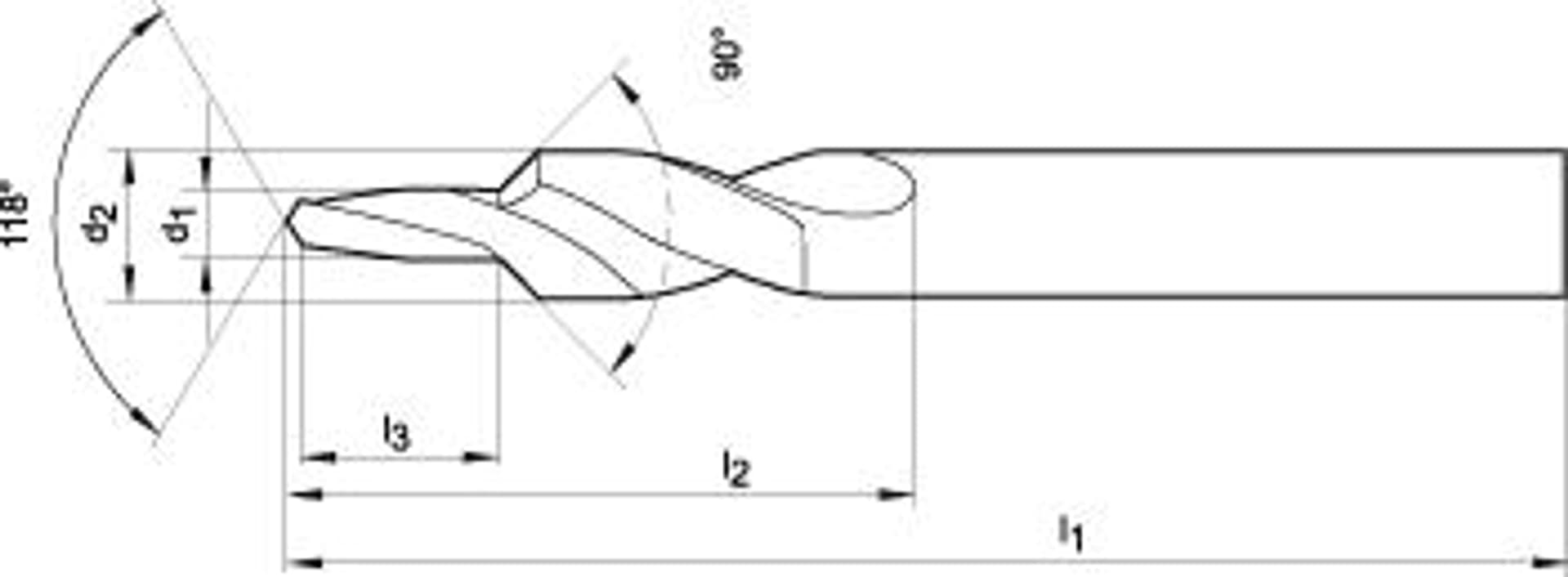 

Wiertlo stopn.krotkie HSSTiN,do otwor. przelot.90 M4 GÜHRING