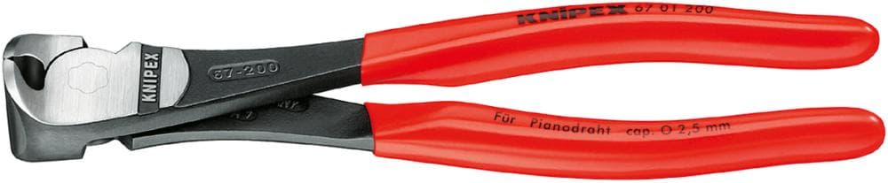 

Szczypce tnące czołowe, 140 mm, o zwiększonym przełożeniu, 67 01 140, KNIPEX
