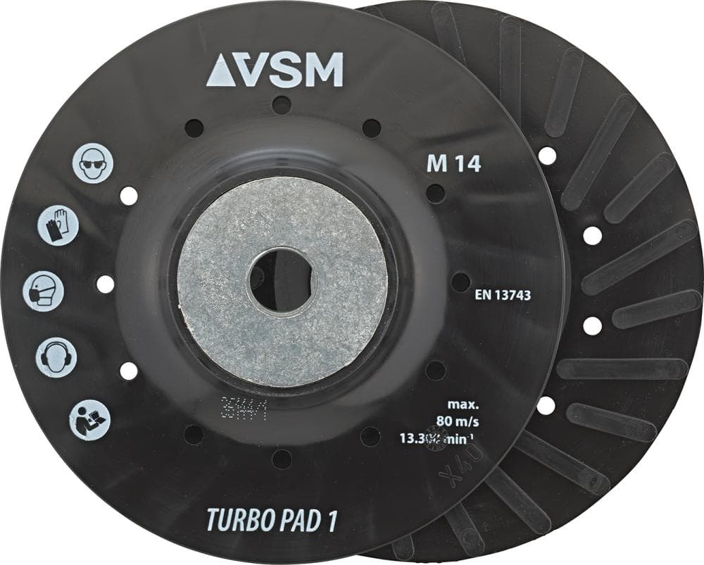 

Talerz szlifierski z zebrami chlodzacym i M14 125mm VSM