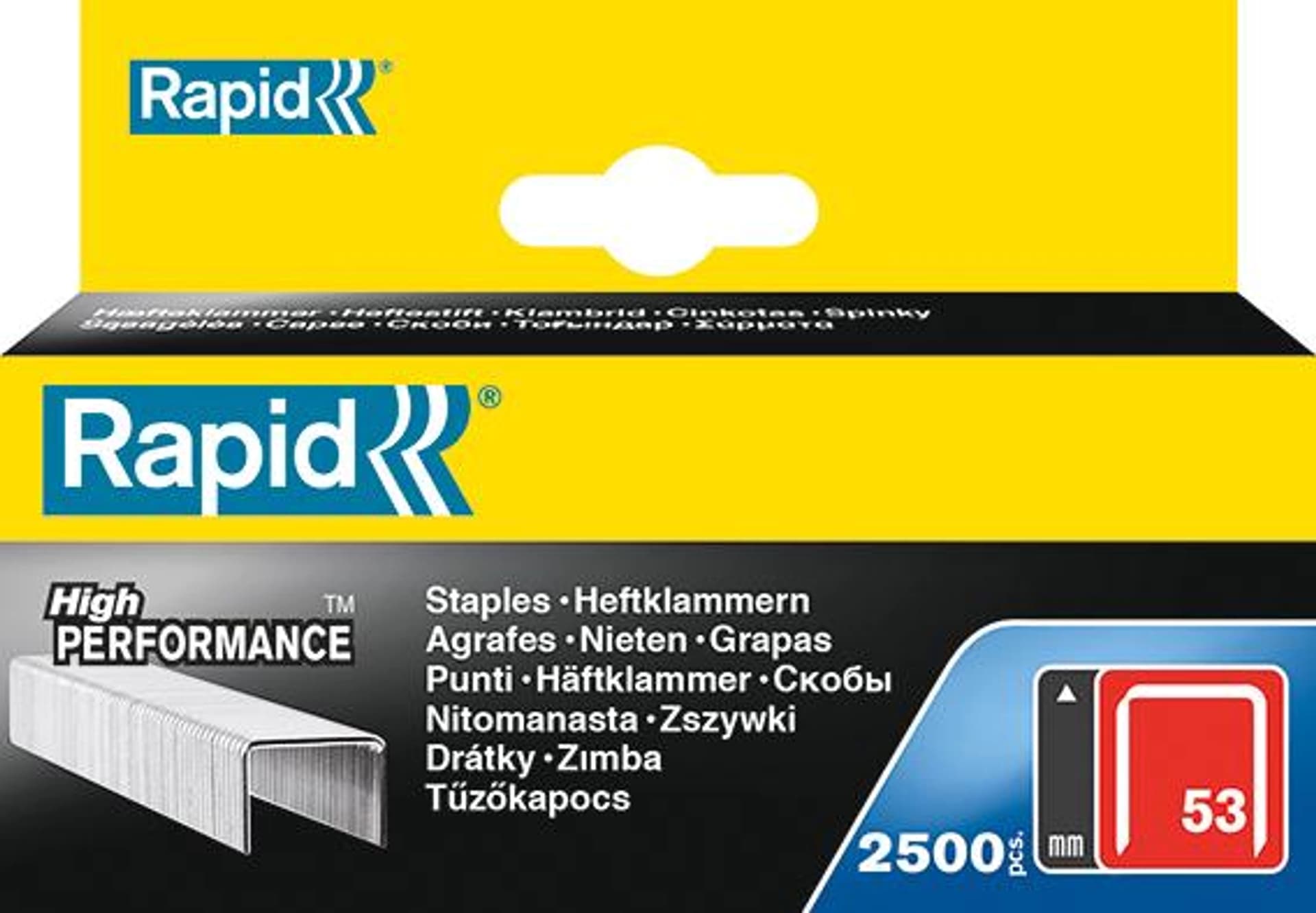 

Zszywki 53/08 po 2500 sztuki Rapid