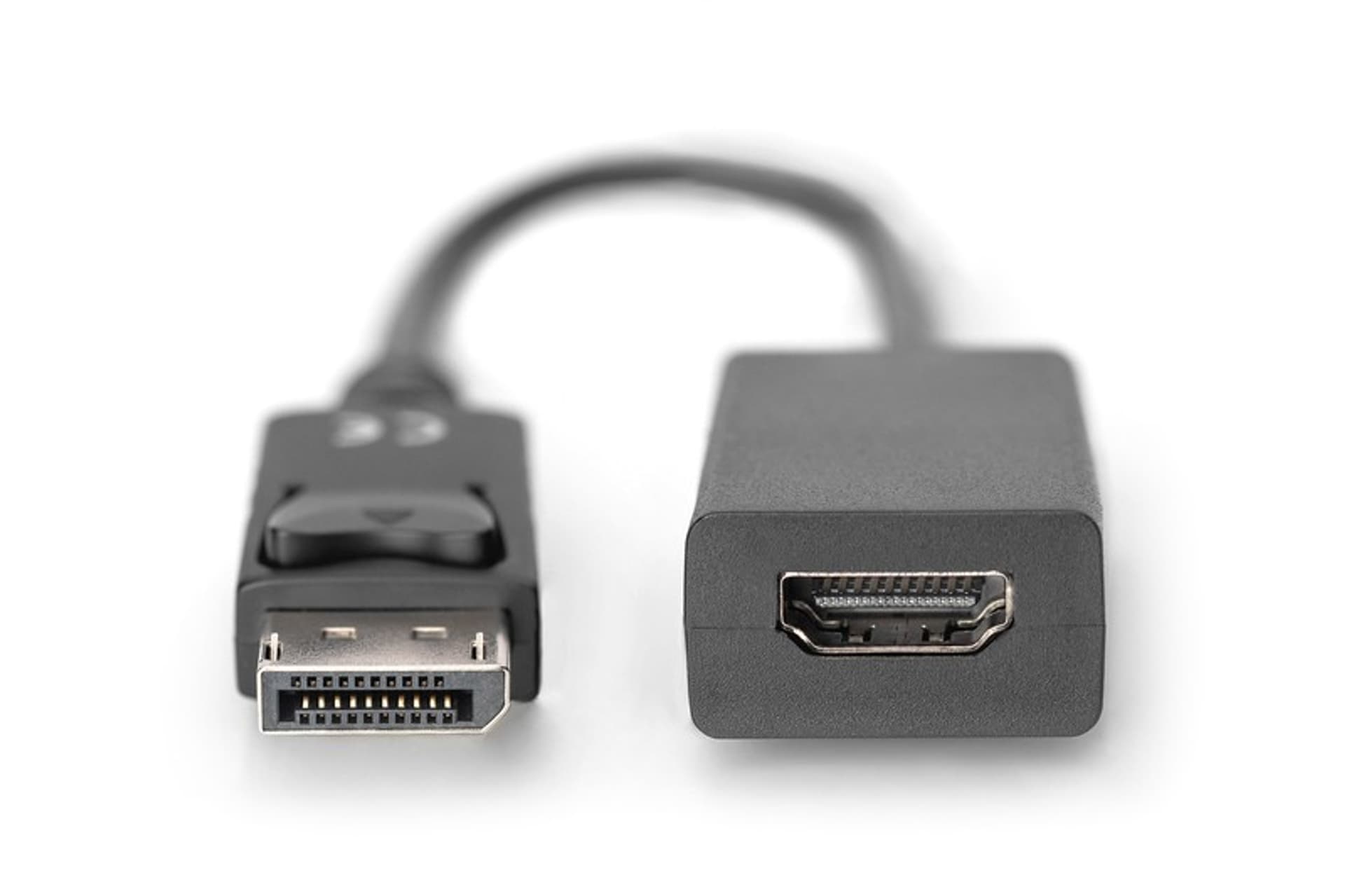 

Kabel adapter Displayport z zatrzaskiem 1080p 60Hz FHD Typ DP/HDMI A M/Ż czarny 0,15m