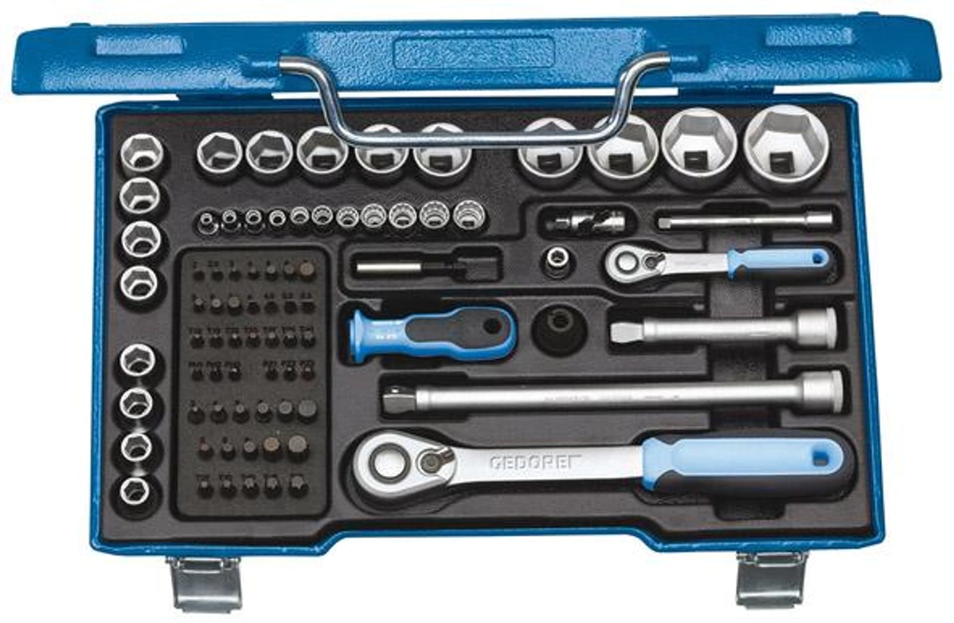 

Zestaw nasadek 1/4" i 1/2", 81-cz., 19V20U-20, GEDORE