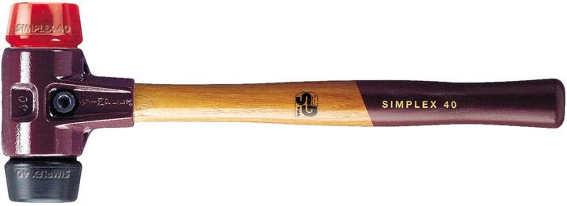 

Mlotek z miekkim bijakiemSIMPLEX,obuch gumowy/ z tworzywa sztucz. 50mm HALDER