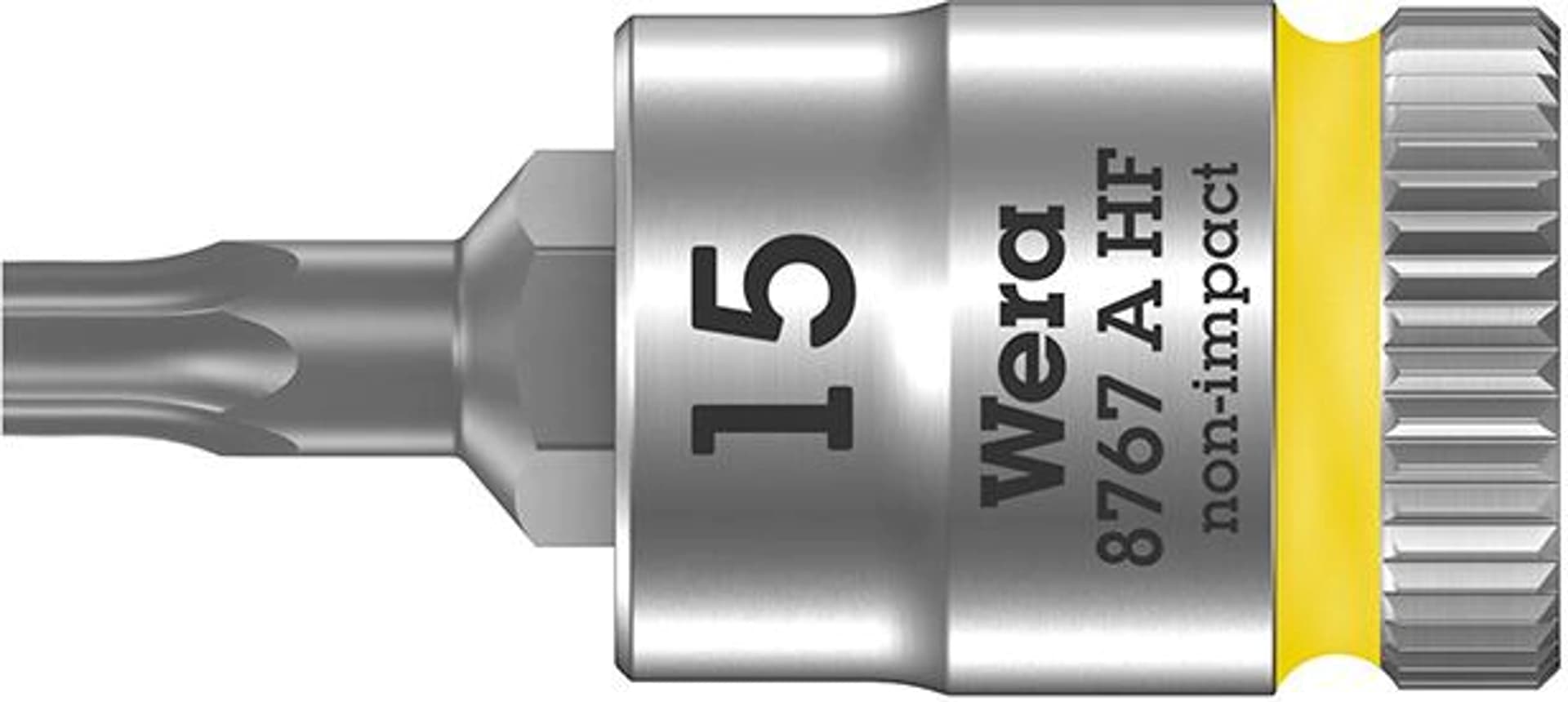 

Nasadka wktetakowa z funkcja przytrzym. 1/4"do srub z lbemTORX 15x28mm Wera