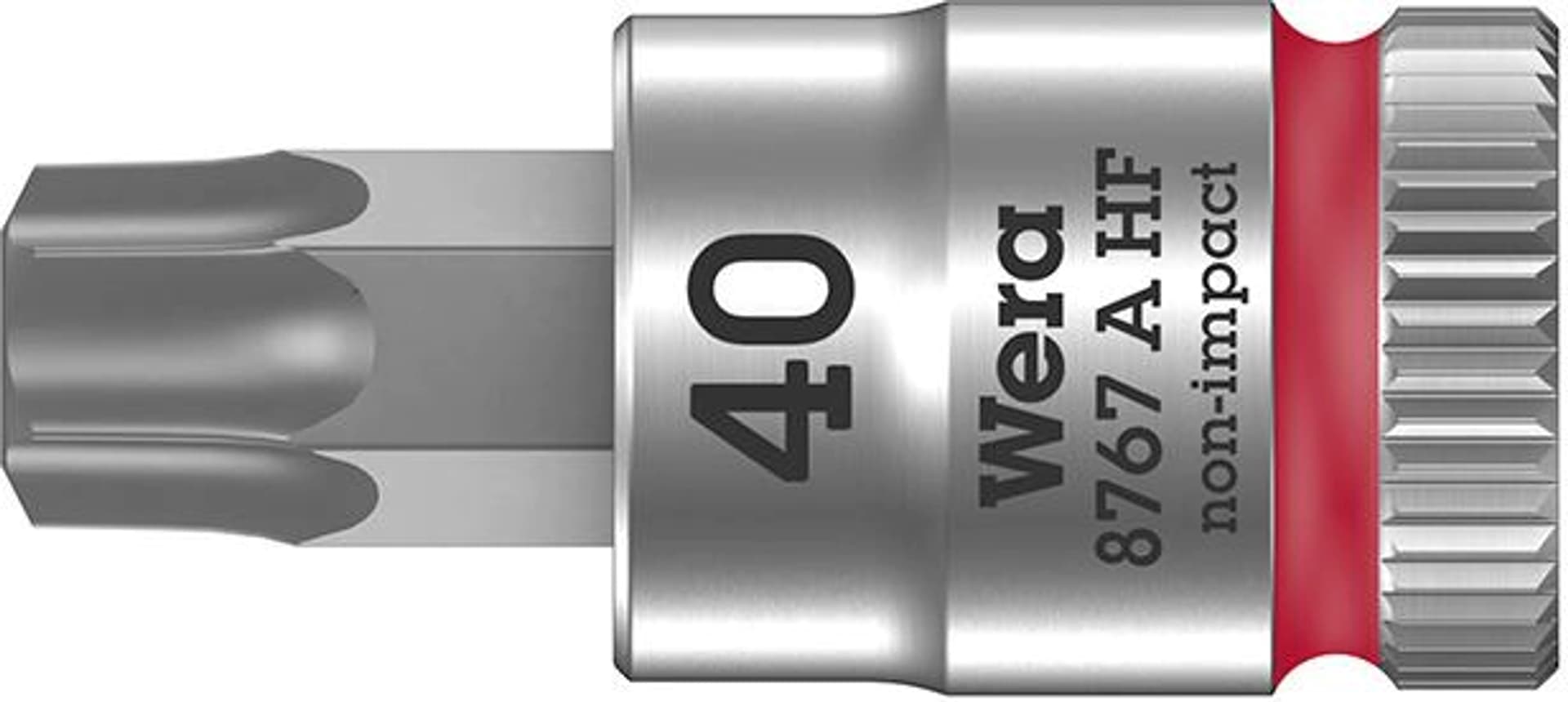 

Nasadka wktetakowa z funkcja przytrzym. 1/4"do srub z lbemTORX 40x28mm Wera