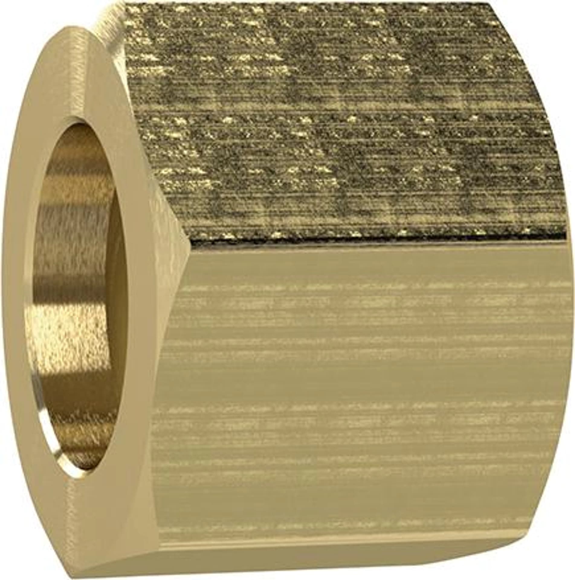 

Nakretka zlaczkowa z mosiadzu, 6-kat.1/4" do Ø tulejki weza 4/6mm RIEGLER