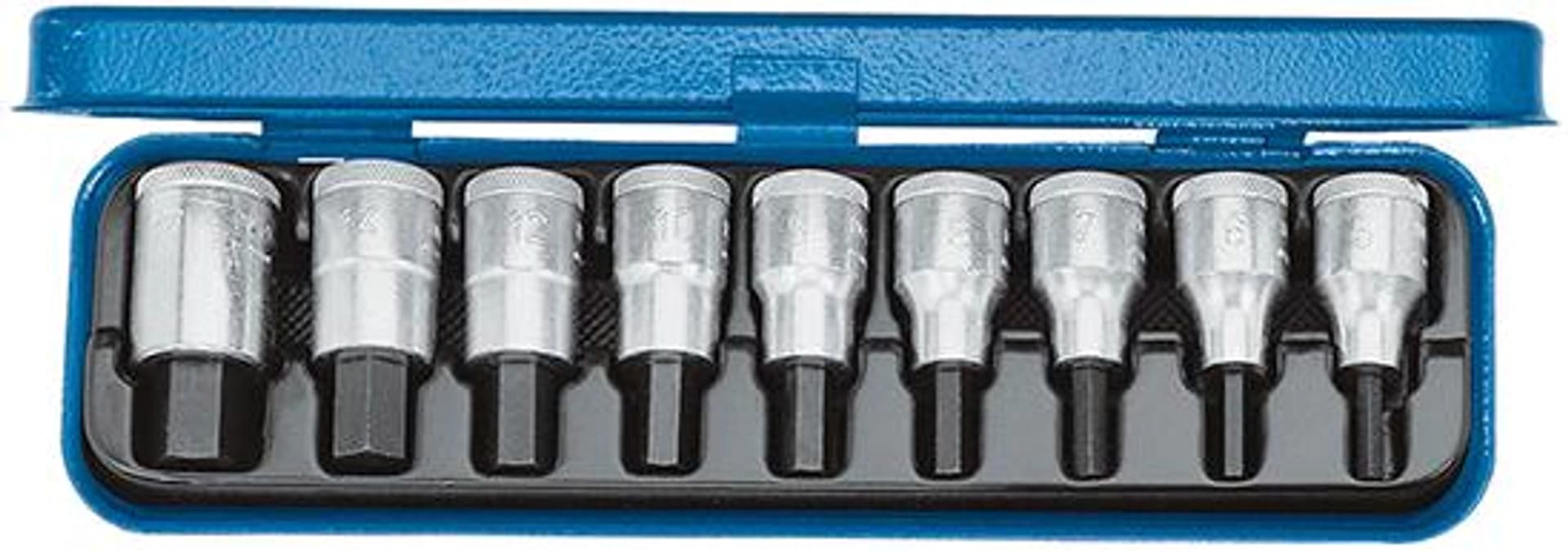 

Zestaw nasadek wkrętakowych 1/2" IMBUS, 6-kat.5-17mm,9-cz. GEDORE