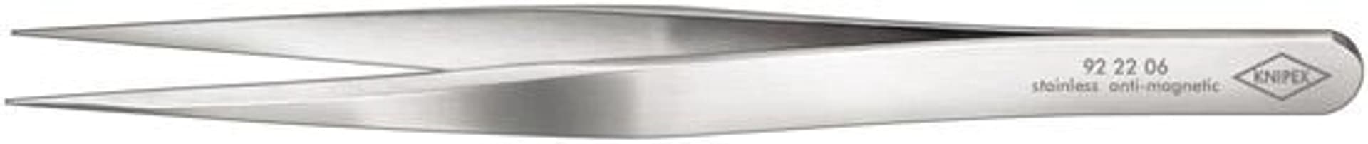 

Pinceta precyzyjna, szpiczasta, nierdzewna, 120 mm, 92 22 06, KNIPEX