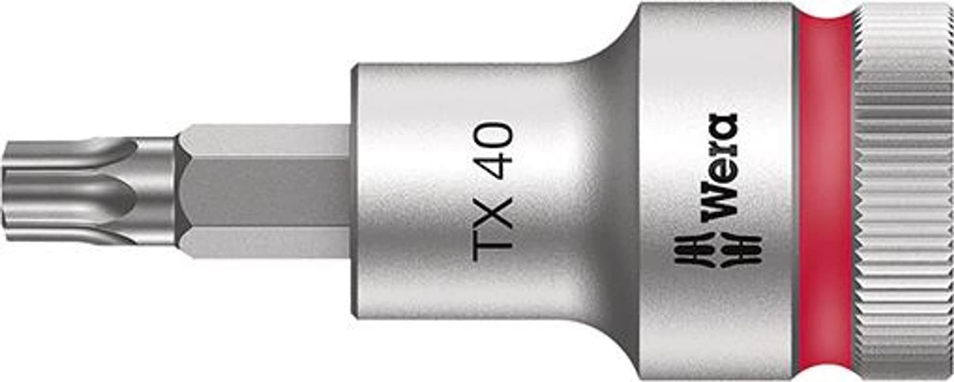 

Nasadka wktetakowa 1/2"z funkcja przytrzym. do srub z lbem z gniazdemTORX 40x60mm Wera
